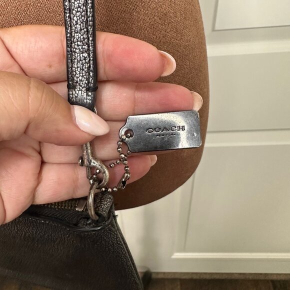 Coach Metallic Caviar Kylie Crossbody Clutch - Picture 5 of 11